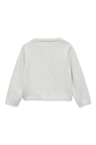 Cardigan maille brodé - Vert