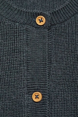 Cardigan poches côtés - Bleu pétrole