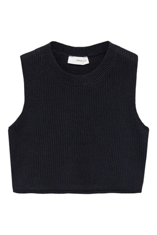 Gilet en maille - Bleu marine