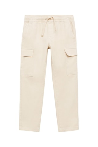 Pantalon droit cargo - Sable