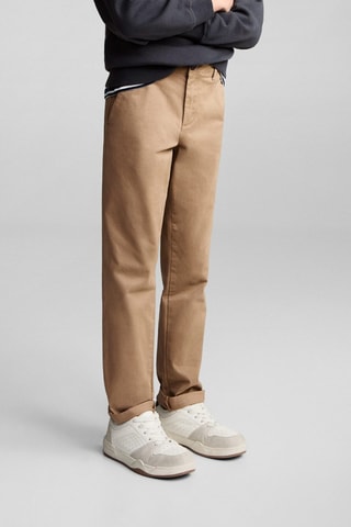 Pantalon chino coton - Beige