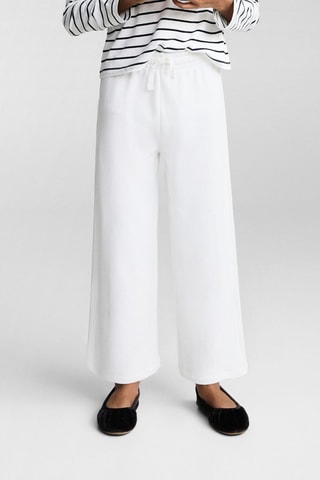 Pantalon jogger maille - Blanc cassé