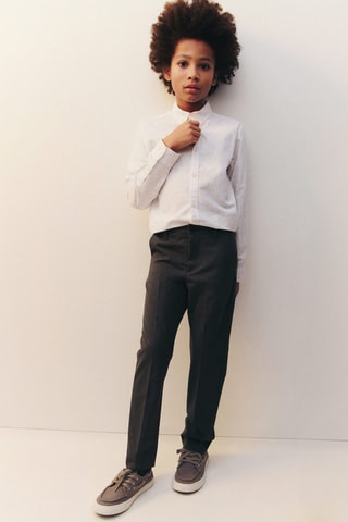 Pantalon skinny crop - Gris foncé