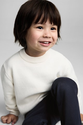 Pantalon chino coton - Bleu marine