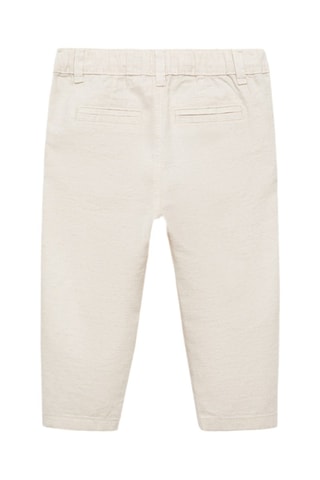 Pantalon chino élastique - Beige