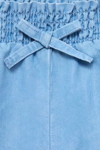 Pantalon froncé à la taille - Bleu