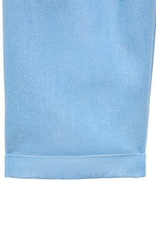 Pantalon froncé à la taille - Bleu