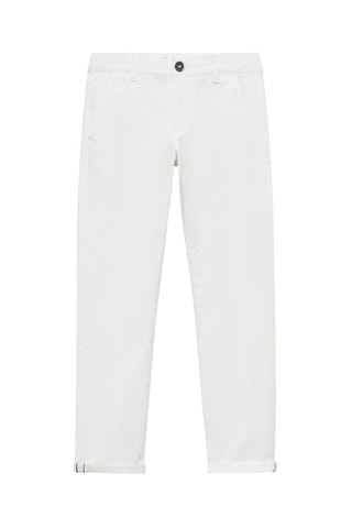 Pantalon chino coton - Blanc