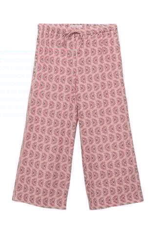 Pantalon imprimé coton - Rose