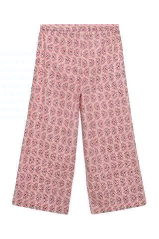 Pantalon imprimé coton - Rose
