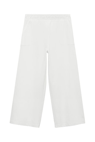 Pantalon taille élastique - Blanc cassé