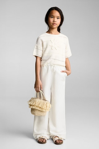 Pantalon lin coton - Blanc