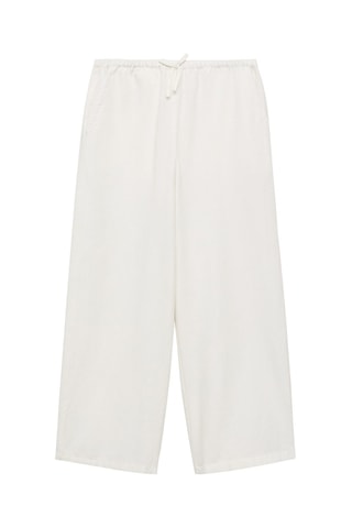 Pantalon lin coton - Blanc