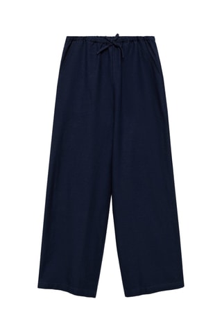 Pantalon lin coton - Blanc