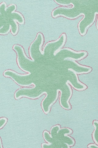 Pantalon droit imprimé - Vert pastel