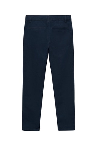 Pantalon lin coton - Bleu marine