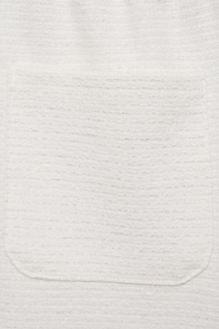 Pantalon droit texturé - Blanc cassé