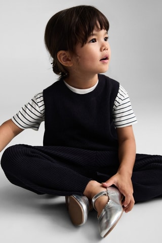 Pantalon côtelé - Bleu marine