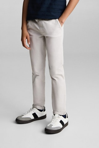 Pantalon slim-fit coton - Gris