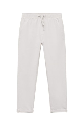 Pantalon slim-fit coton - Gris