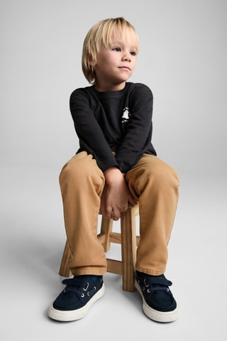 Pantalon skinny coton - Marron