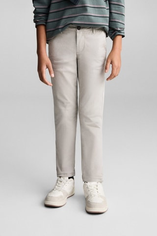 Pantalon chino coton - Gris