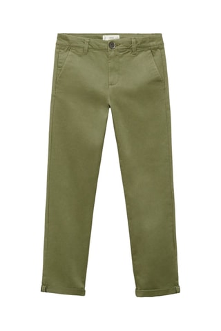 Pantalon chino coton - Kaki