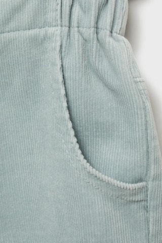 Pantalon velours côtelé paper bag - Ciel