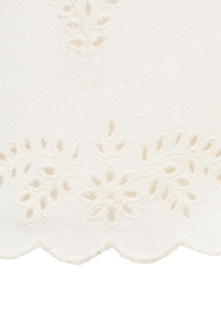 Pantalon broderie suisse - Beige