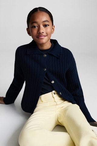 Jean flare poches - Jaune