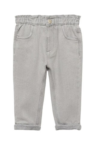 Jean paperbag doublé - Gris