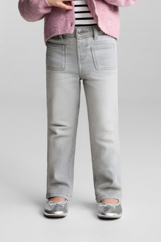 Jean flare poches - Gris