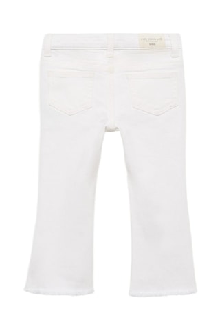 Jean flare ourlet effiloché - Blanc