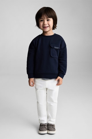 Jean skinny déchirures décoratives - Blanc