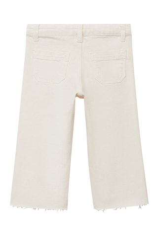 Jean seamless ourlet effiloché - Blanc cassé