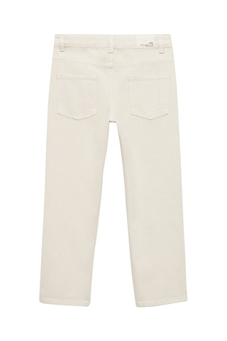 Jean droit déchirures décoratives - Sable