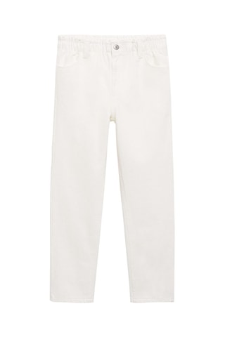 Jean paperbag - Blanc cassé