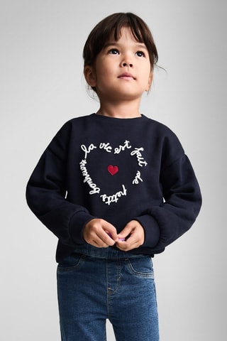 Jean taille élastique - Bleu marine