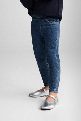 Jean taille élastique - Bleu marine