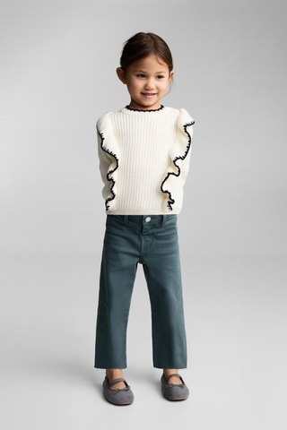 Jean seamless ourlet effiloché - Bleu pétrole