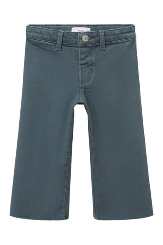 Jean seamless ourlet effiloché - Bleu pétrole