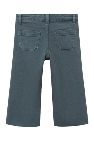 Jean seamless ourlet effiloché - Bleu pétrole