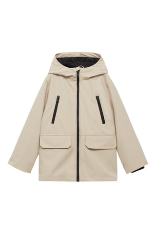 Parka poches capuche - Sable