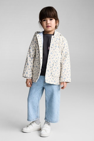 Parka imperméable capuche - Blanc cassé