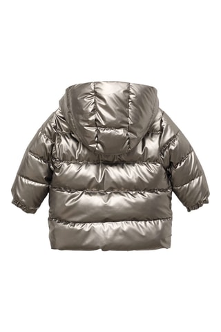 Anorak matelassé imperméable à losanges - Argenté