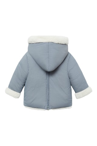 Anorak matelassé intérieur polaire - Gris