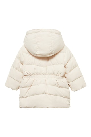 Anorak plume matelassé - Écru