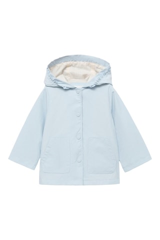 Veste imperméable à capuche - Bleu clair