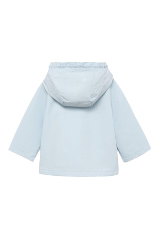 Veste imperméable à capuche - Bleu clair