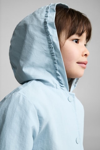 Veste imperméable à capuche - Bleu clair